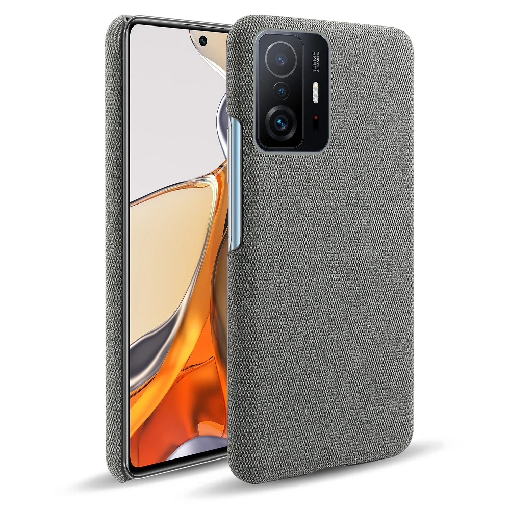 Тканевый кожаный чехол Funda для Xiaomi 11T Pro Mix 4 Poco X3 GT NFC F3 M3 Mi 11 Ultra Lite 5G Slim Retro Cloth Hard PC Phone