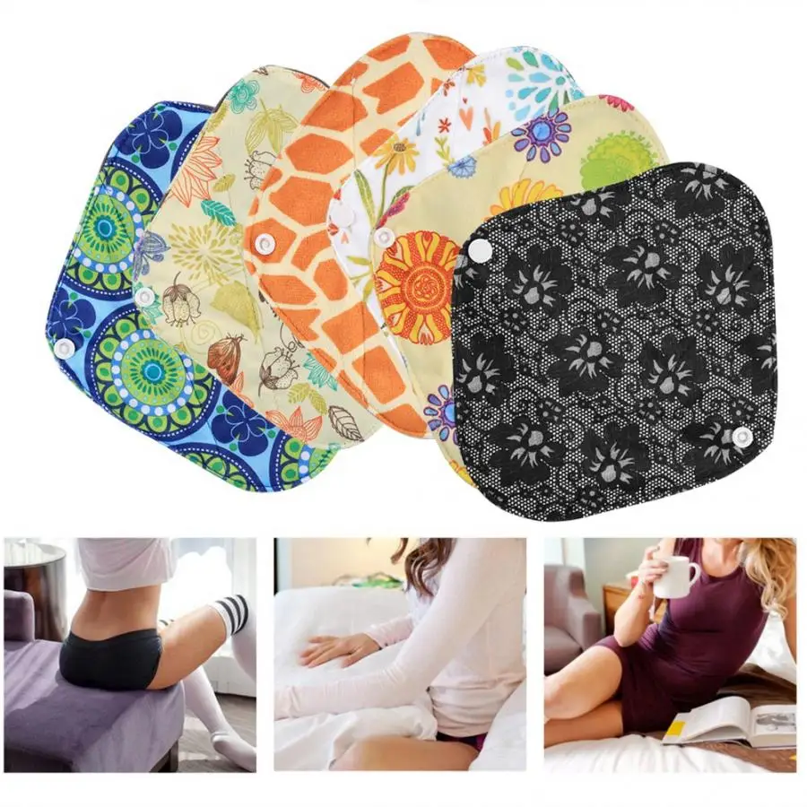 Моющийся влажный мешок 1 шт. + 6 многоразовые тканевые гигиенические