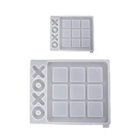 tic tac toe game board and x o silicone molds set epoxy resin diy art craft mold for christmas nighta art crafts tools
