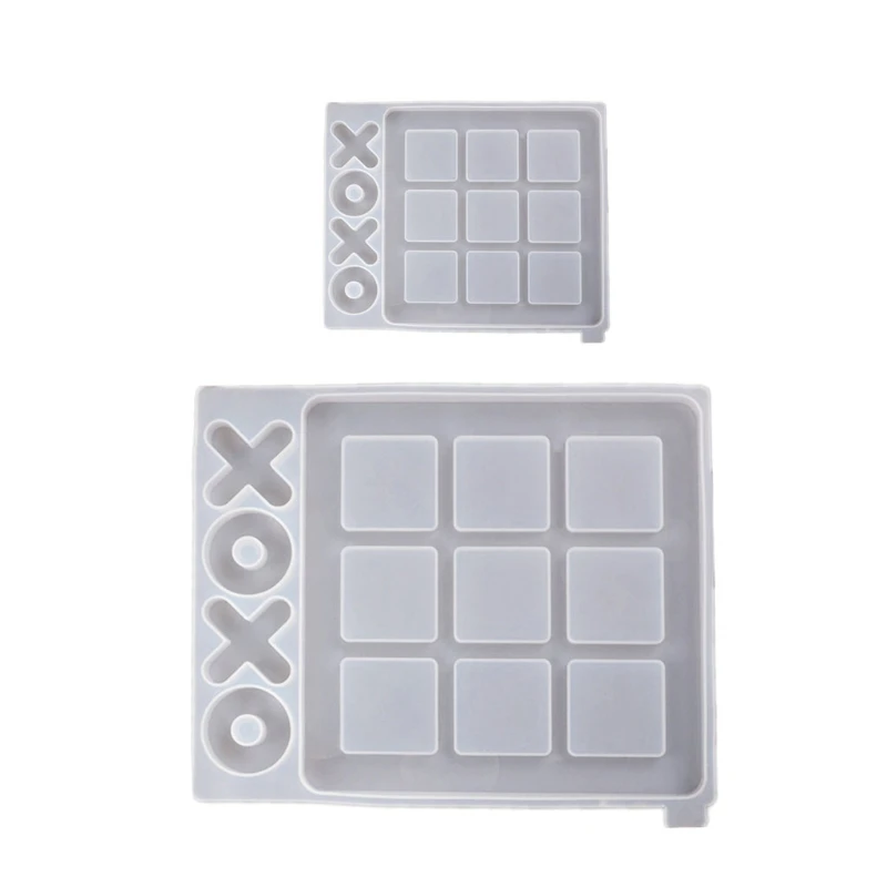 Набор силиконовых форм для эпоксидной смолы Tic Tac Toe Game Board и X O | Украшения