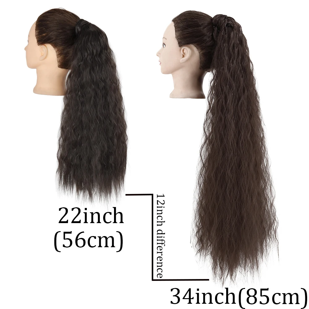 Длинные вьющиеся конский хвост обернуть вокруг клипсы в наращивание волос