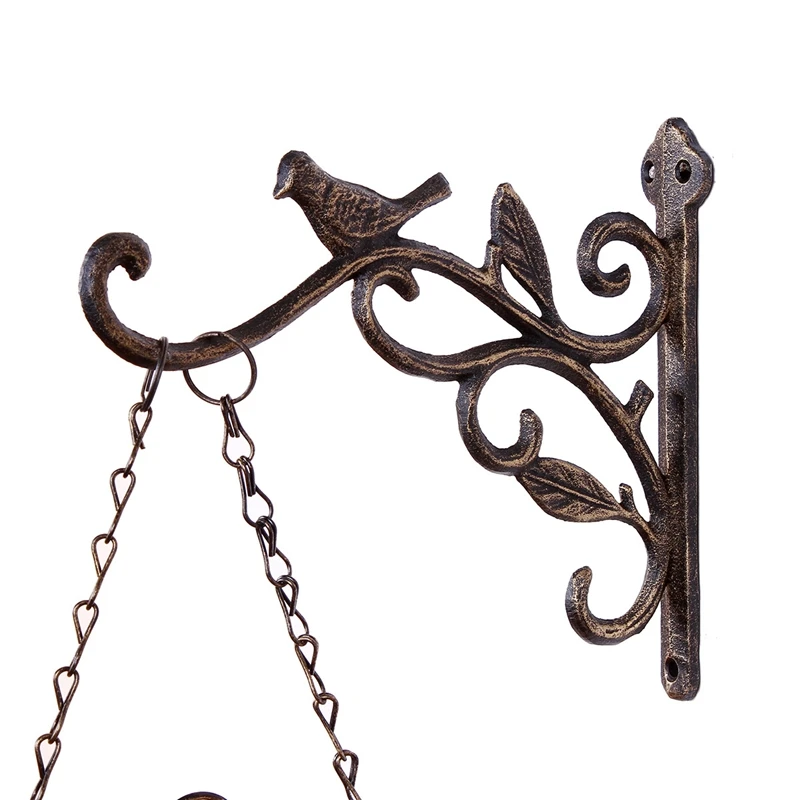 Антикварные наружные садовые настенные часы с часами двухсторонний петушок