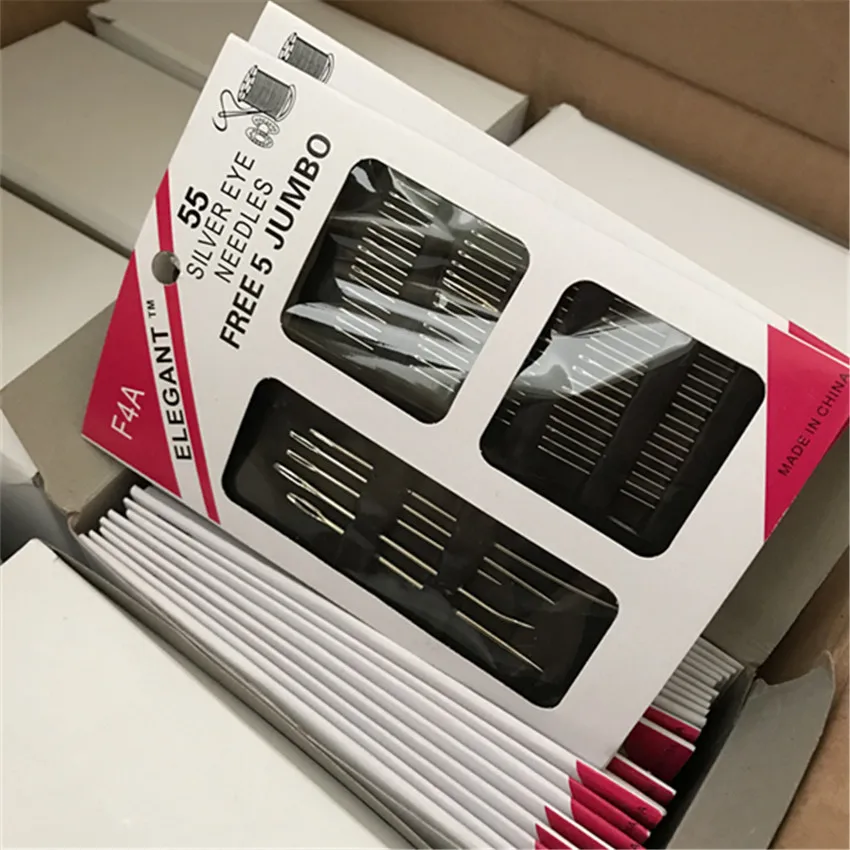 55 шт./компл. ручные стежки из нержавеющей стали набор швейных булавок для