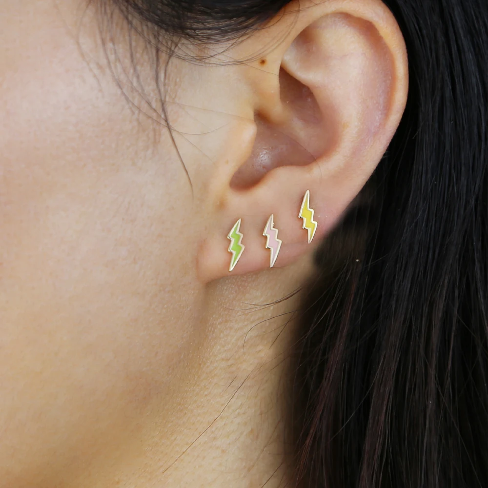 Красные белые синие черные 4 вида цветов минимальное изящное милое ювелирное