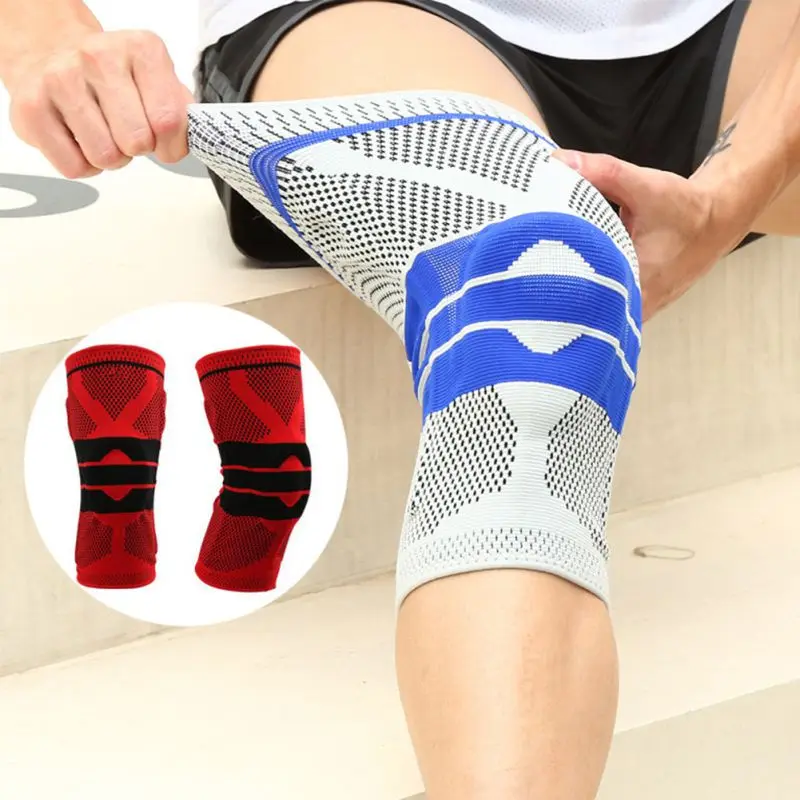 Спортивная поддержка силиконовый наколенник мениска голень защита спортивной