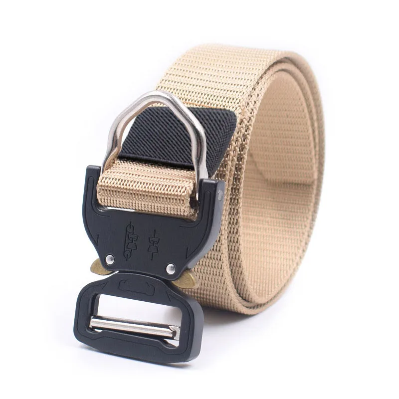 Нейлоновый тактический военный армейский ремень с металлической пряжкой