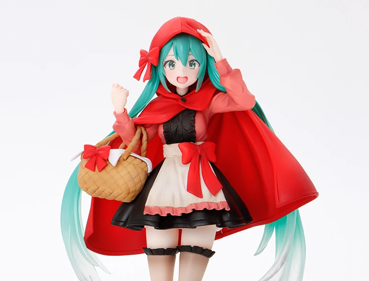 Оригинальные фигурки героев аниме Hatsune Miku маленькая красная капота