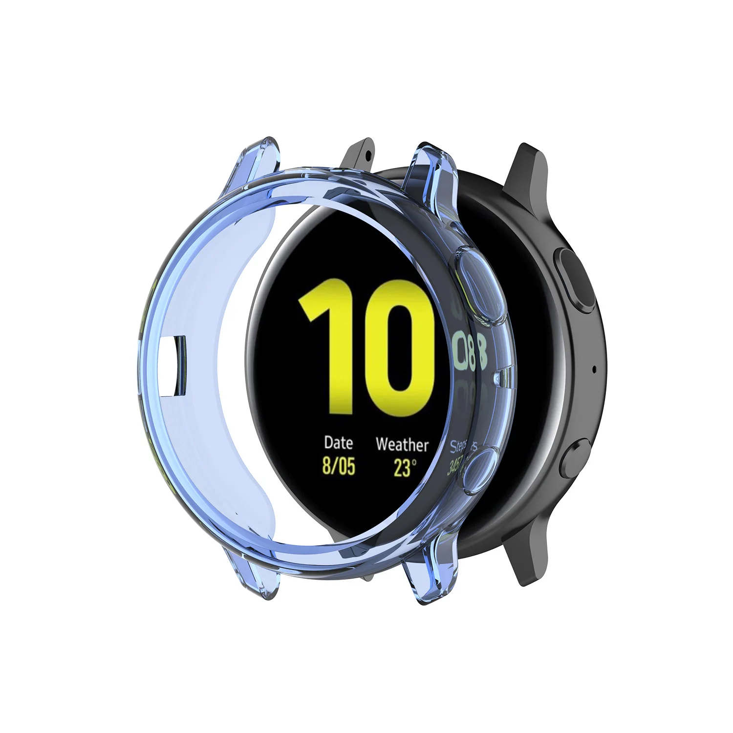 Чехол для galaxy watch active 2, для galaxy watch active, 40 мм, 44 мм, защитный чехол для экрана, аксессуары для часов, неполное покрытие