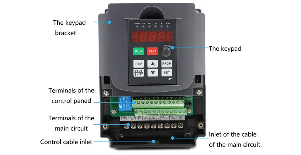 Новое поступление! 2.2kw ER25 шпиндель с воздушным охлаждением 4 шт подшипники 220v Керамические шариковые подшипники с фланцем и 2.2kw Инвертор VFD
