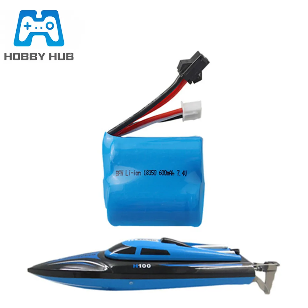 1 шт. литий ионный Аккумулятор 7 4 в 600 мАч 18350 для H100 H102 S22S JJRC S1 S2 S3 S4 S5 В|Детали и