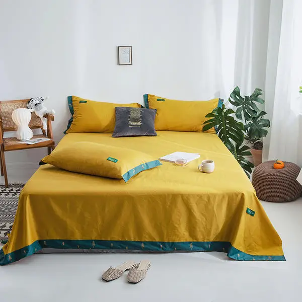 Простыня для кровати из хлопка простыня колледжа размера Queen King размером 245*250/250*270