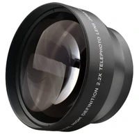 optics 2 2x teleconverter lens filter adapter optical glass telephoto lens 67mm teleconverter with storage bag