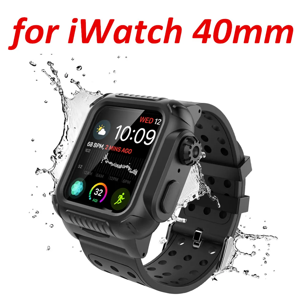 for Series 4 40mm Для Apple iWatch Series 4 5 44 мм чехол iWatch Повседневная жизнь водонепроницаемые часы ударопрочный ремешок для часов спортивный чехол серия 4 5 40 мм - Цвет: for Series 4 40mm