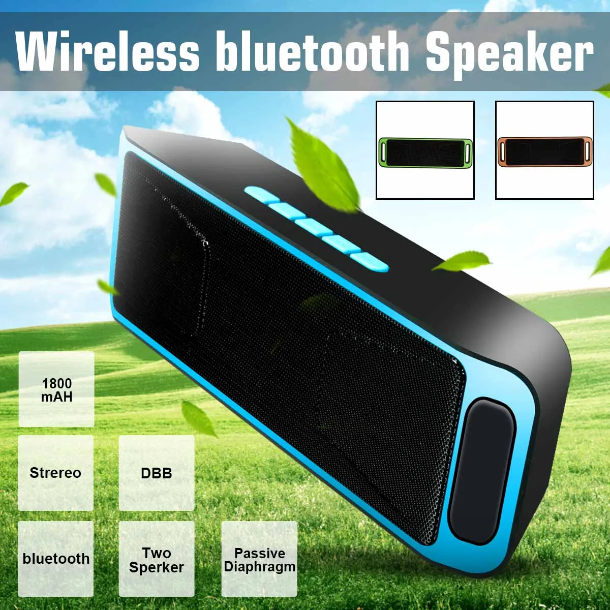 Мини Bluetooth колонка уличные водонепроницаемы переносной динамик музыкальная