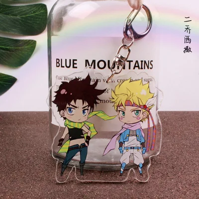 Необычный акриловый брелок в стиле аниме Jotaro Joseph Joestar Бруно букциарати, кулон для мужчин и женщин, брелки llaveros - Цвет: 11