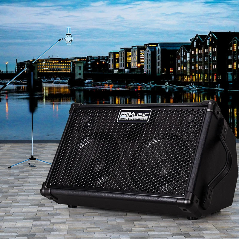 Coolmusic BP40D гитарный усилитель динамик перезаряжаемый Bluetooth с эффектами уличная