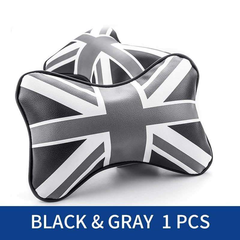 

Автомобильная подушка 1 шт., подголовник для шеи для BMW MINI Cooper из искусственной кожи, универсальная подушка для подголовника, подушка, аксессуары для автостайлинга