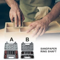 20pcs drum sander set for drill press woodworking sanding drum kit 80grit sanding coarse sleeves 120grit fine sleeves with case