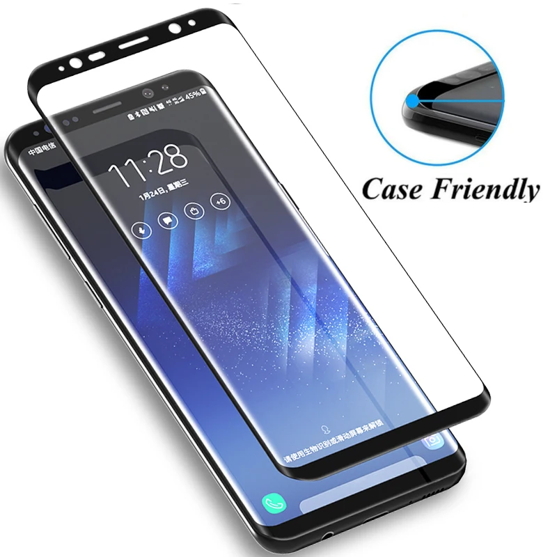 9D изогнутое стекло для samsung Galaxy S8 Plus S9 Note 10 Pro Plus Note 8 9 Note9 Note10 S10 4G 5G защита экрана полное покрытие стекло