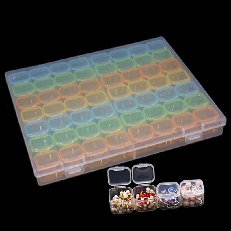 Алмазный инструмент для рисования 56/28 ячеек пластиковая коробка хранения