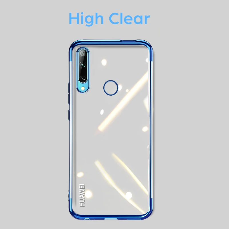 Мягкий прозрачный чехол для Huawei Honor 9C 9A 9X Премиум с лазерным покрытием ТПУ