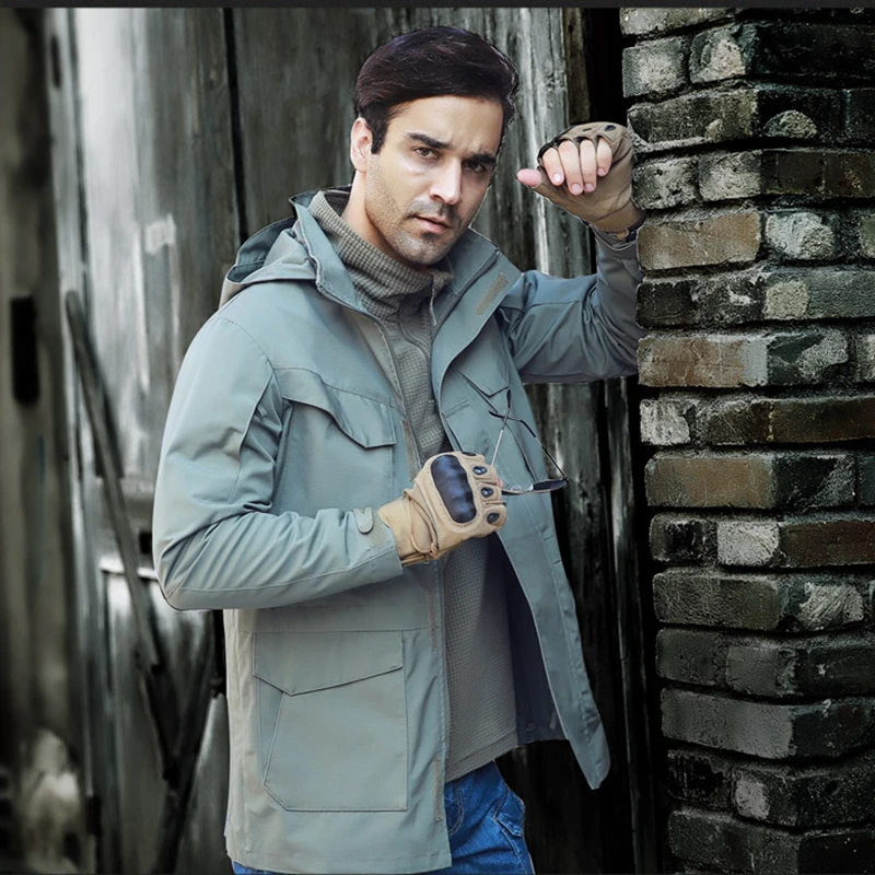 

M65 Waterproof Army Jackets Men Tactical Clothing Military Windbreaker Quick Dry Coat with Multi Pockets