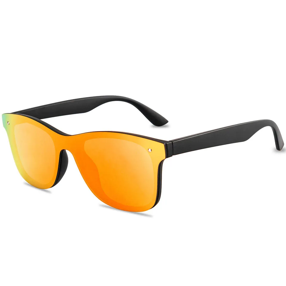 

Bohosco Luxury Polarized Sunglasses Men Women UV400 Vintage Sun Glasses One Piece Brand Design Mirror Polarized Eyewear