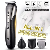 rechargeable eletric shavers hair clipper nose beard trimmer shaving grooming machine for men beard electric razor face cleaning