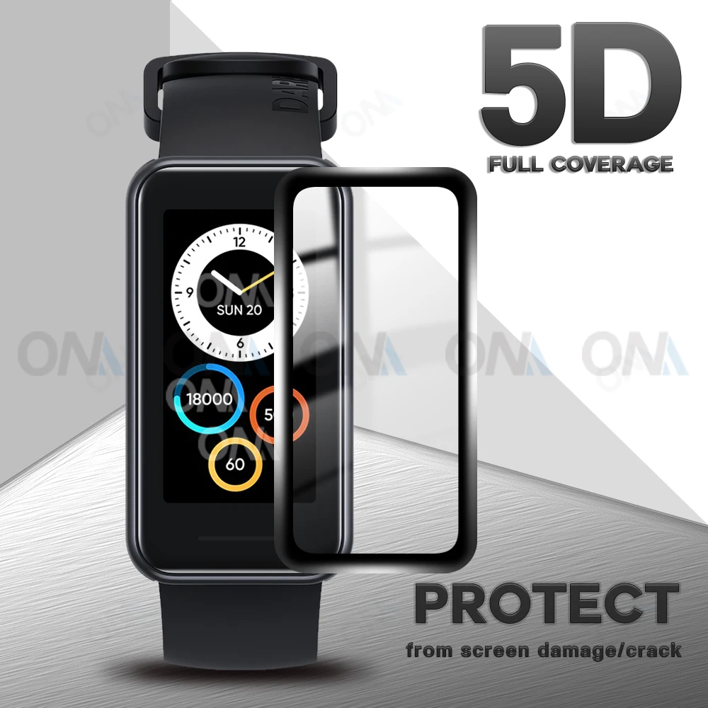 5D Screen Protector For Realme Band 2 Watch 2 Pro Full Soft Protective Film Cover For Realme Watch T1 Smart Watch (Not Glass)