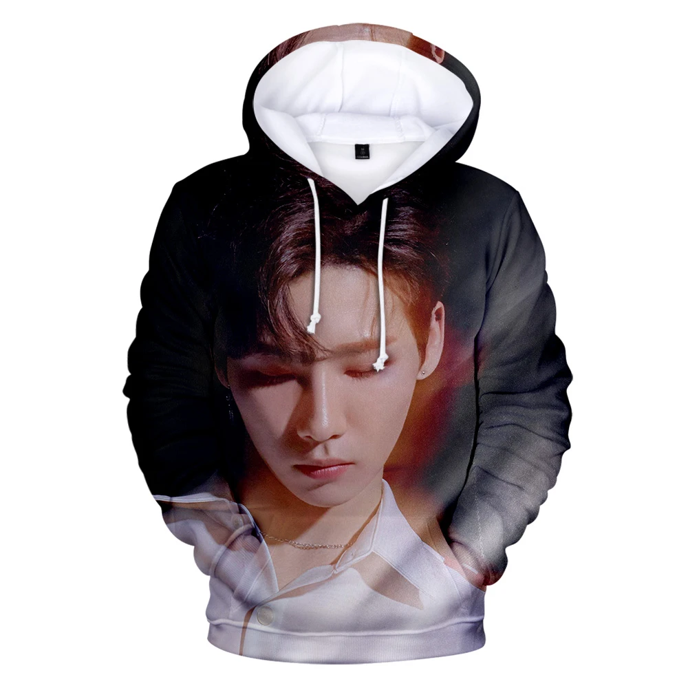 

Толстовка с капюшоном для мужчин и женщин, Модный свитшот с 3D принтом в стиле K-POP, худи, простые мужские пуловеры, AB61X, Осень-зима