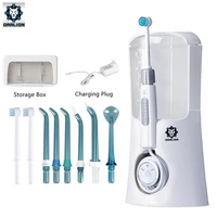 oral irrigator 8pcs tips dental water flosser electric cleaner 600ml oral hygiene dental flosser water flossing