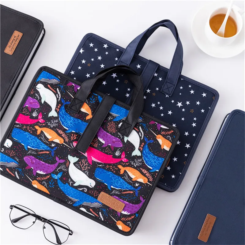 

Portable Document Ticket Storage Bag Large Capacity Expanding Wallet Files Folder A4 Organizer Holder Bag School Office Supplies