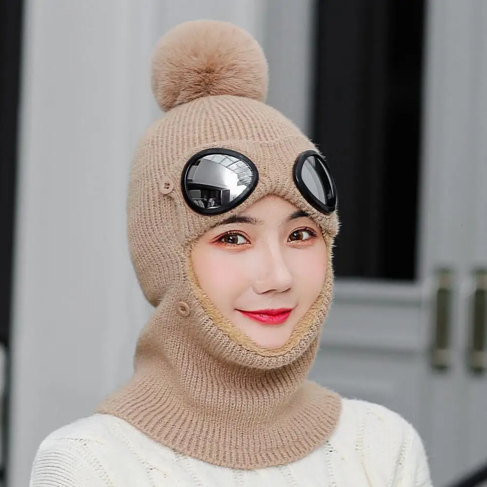 2019 Новая модная женская Лыжная шапка для женщин и мужчин вязаная утолщенная
