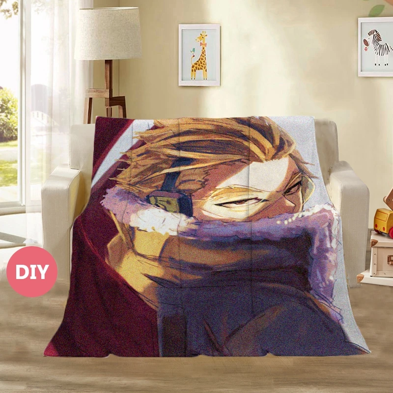 

Одеяло из аниме «боку без героев», теплая фланелевая накидка «сделай сам», домашний текстиль