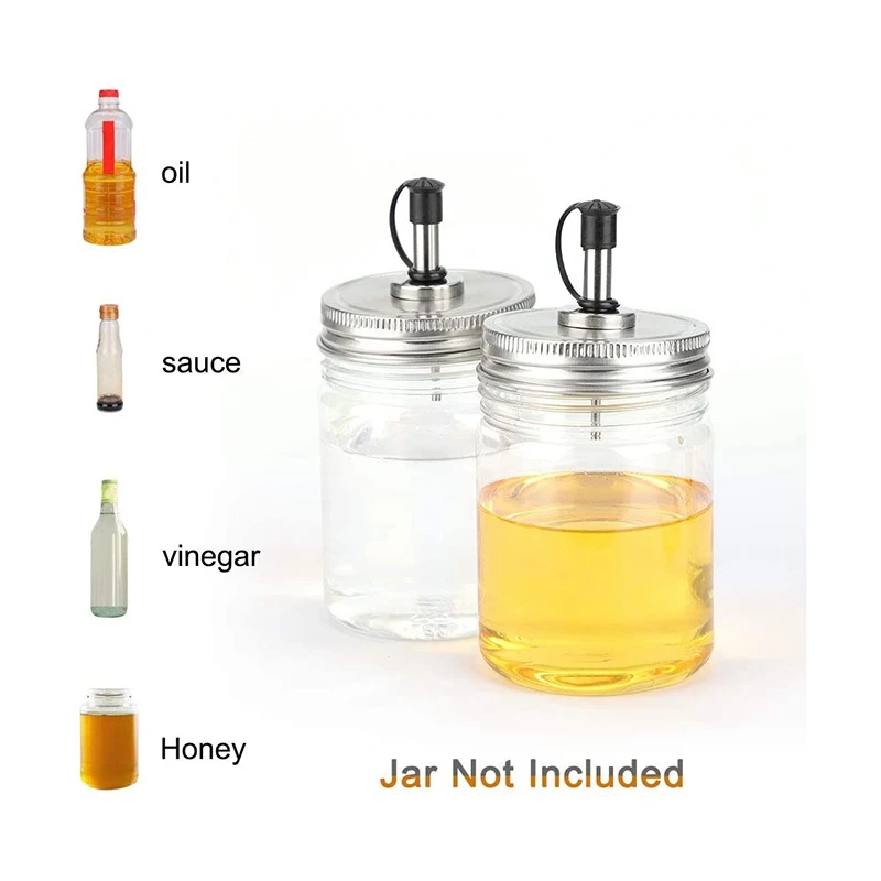 2 предмета регулярные рот стеклянная банка с завинчивающейся крышкой носика