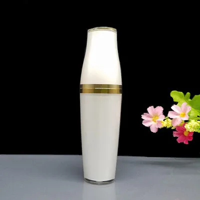 30 мл жемчужная белая форма чаши акриловый пресс флакон Жемчужный Розовый цвет