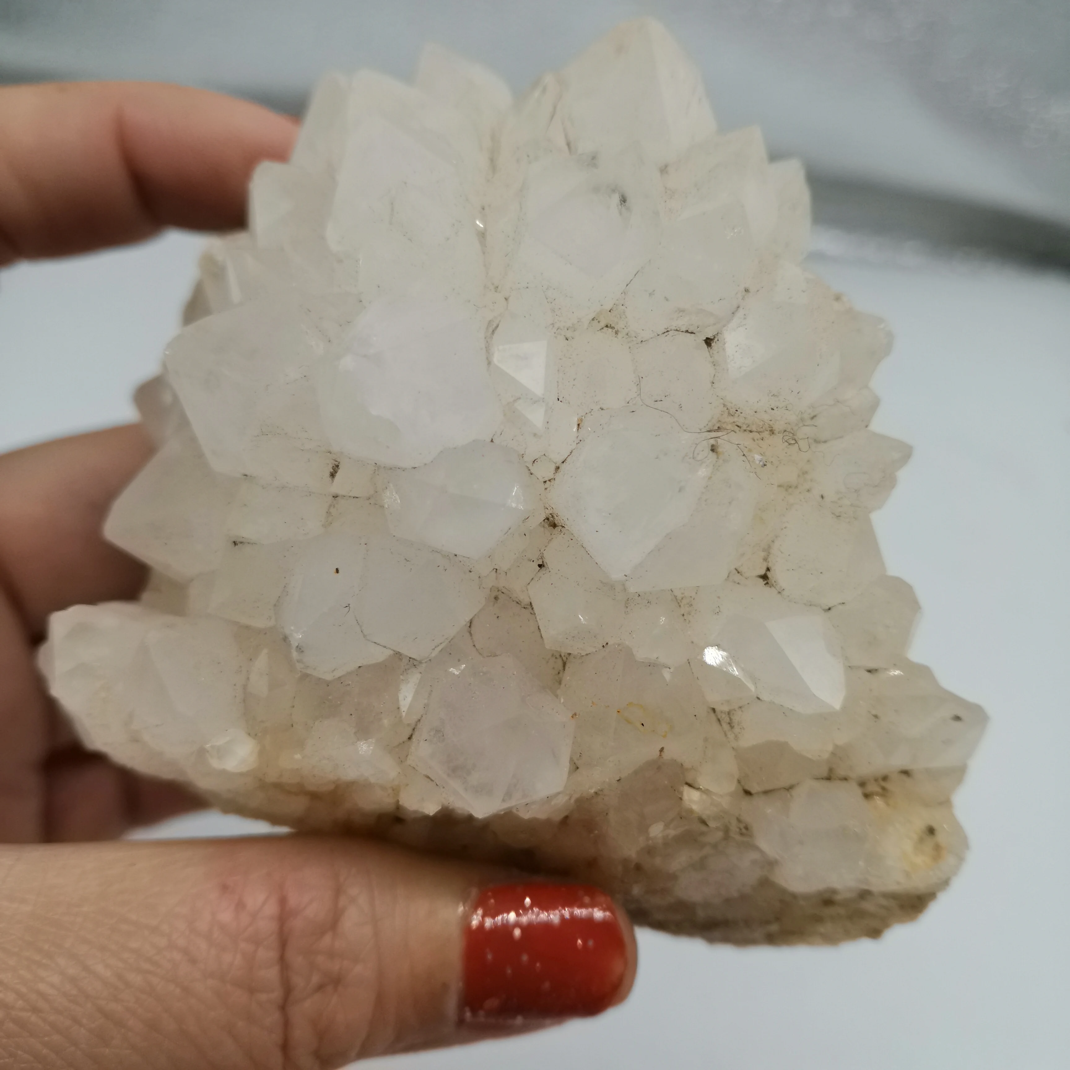 275 г красивый аура Кристалл кварц кластера точка образцы минералов для исцеления