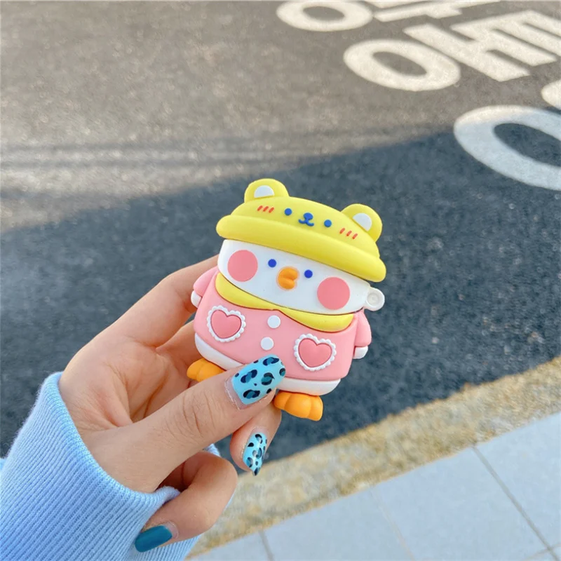 

Cartoon For airpods case Silicone Cover For airpods Case Cute Earphone 3D Headphone case Protective