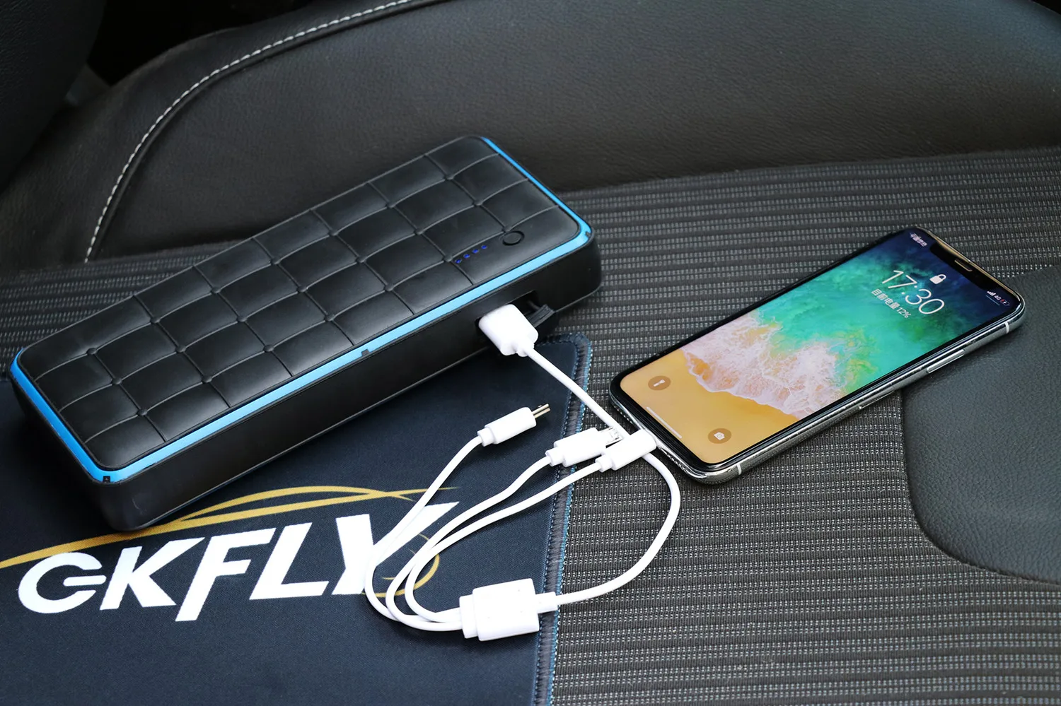 GKFLY 28000 мА/ч 1000A Водонепроницаемый автомобиль скачок стартер 12V пусковое