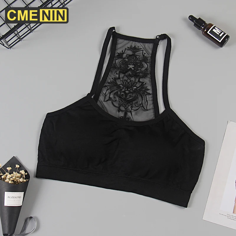 2020 французский Стиль бюстгальтер без косточек бесшовный сексуальный принт