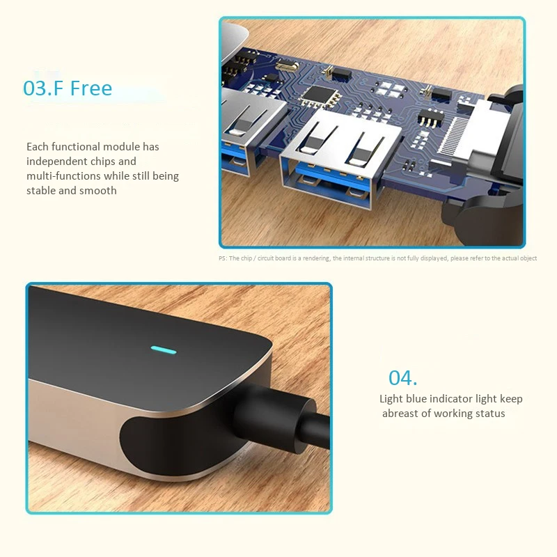4-In-1 Hub with Type-C to HDMI PD USB 3.0 Expansion Dock for Samsung S8 S9 S10 Huawei Mate 10 Pro P20 P30 Etc | Компьютеры и офис