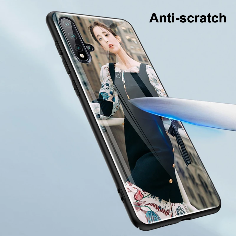 DIY Tempered Glass Case for Samsung Galaxy S20 Ultra Note 10 Lite S10 Plus A71 A51 A30 A50 A70 M30S Custom Photo Cover |