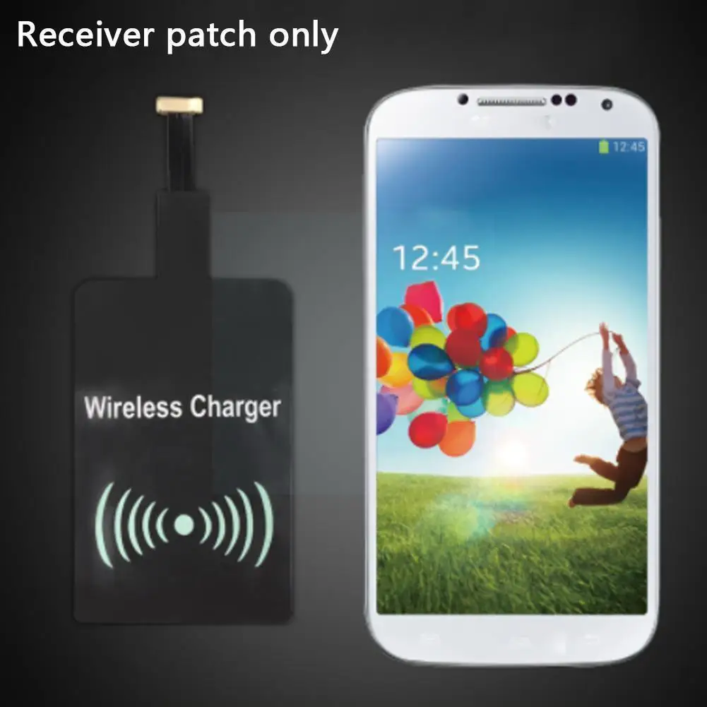 

1PC Wireless Charger Receiver Patch Universal Android Charging Receiver Qi Fast Wireless Adapter Charger Wireless R3E8