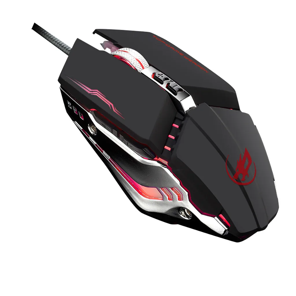 Ouhaobin проводная мышь 3200DPI эргономичная игровая s светодиодный подсветка для Windows 7/8