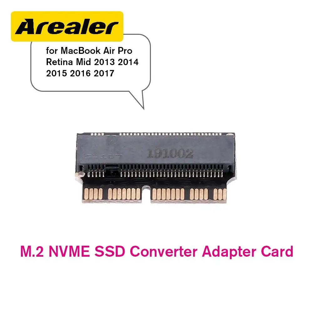 

M.2 NVME SSD Convert Adapter Card Replacement for MacBook Air Pro Retina 2013 2014 2015 2016 2017