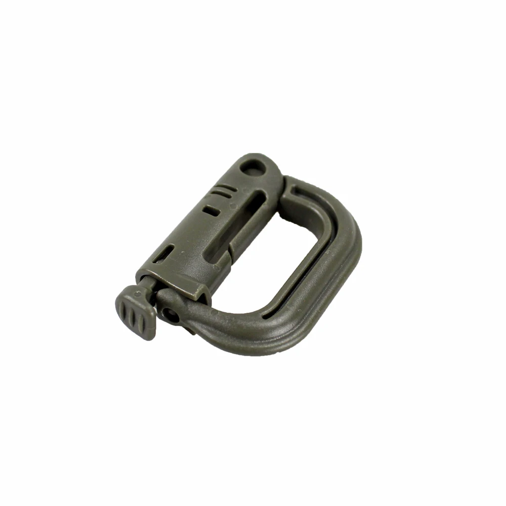 Карабин армейский D-ring Clip Molle лямки Пластиковый Рюкзак Пряжка защелкивающийся замок Grimlock Camp Hike горный подъем открытый