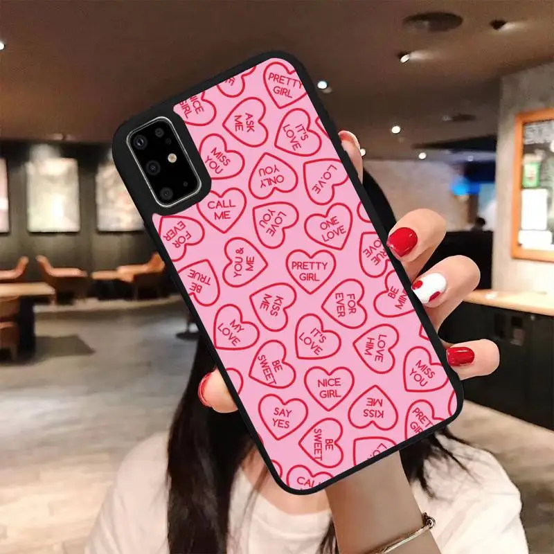 

Red Love Cute Peach Phone Case For TPU&PC&S Samsung Galaxy S5 S6 S7 S8 S9 S10 S20 Edge Plus 2019 2020
