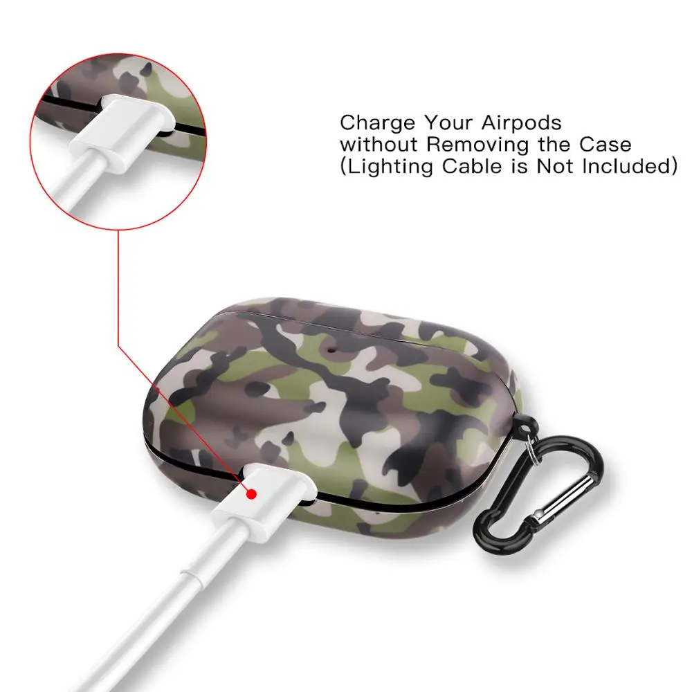 Новый Модный мягкий чехол из ТПУ для наушников Apple Airpods Pro матовый IMD дизайн