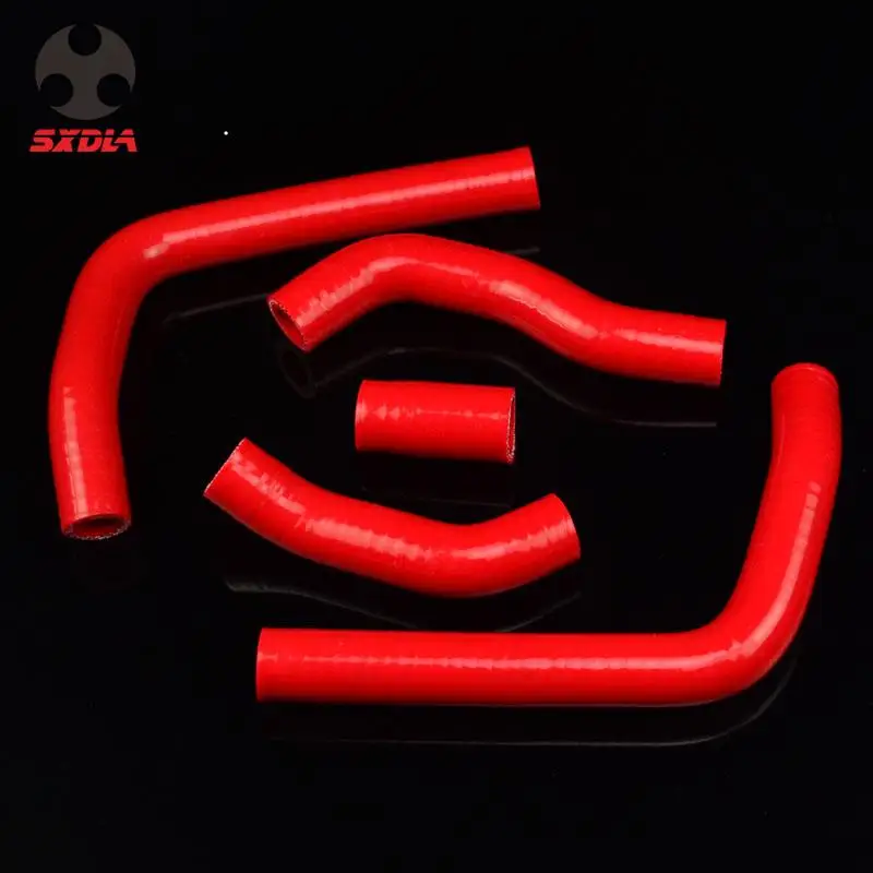 Мотоцикл Силиконовый красный радиатор охлаждающей жидкости водяной шланг для