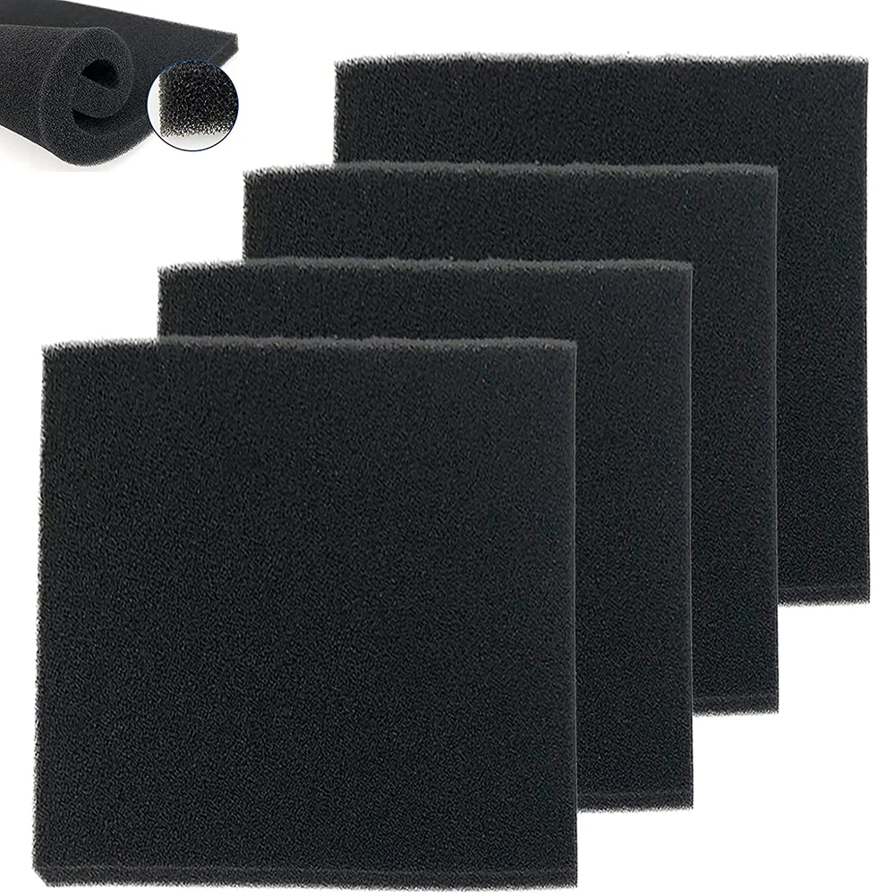 

4Pcs Aquarium Sponge Filter Foam Pads, 10x10x0.79'' Bio Filter Media Foam Sponges, Pond Filter Fish Tank Filters Accessories